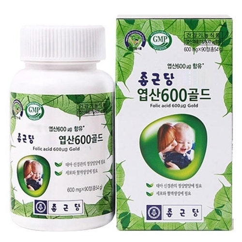 종근당건강 <b>엽산</b>600골드 90정
