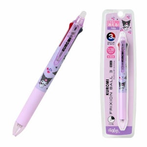 산리오 프릭션 3색 0.38 지워지는 볼펜 쿠로미, 1개
