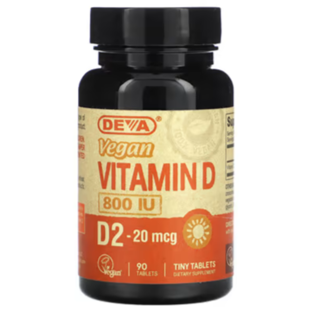 데바 비건 <b>비타민D2</b> 20mcg 800IU 90정