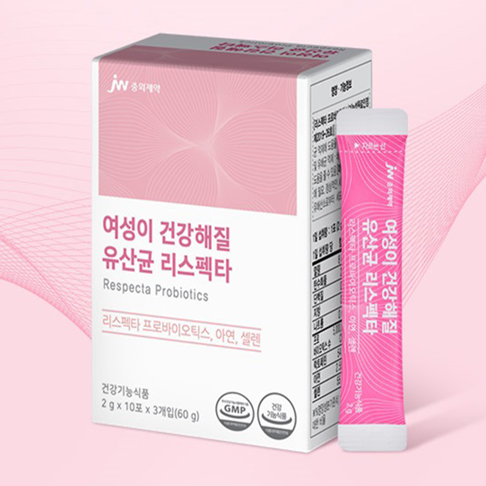 jw<b>중외제약 질</b>유산균 리스펙타 2g x 30포