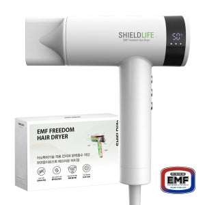 쉴드라이프 어싱특허로 EMF전자파 흡수차단 천연음이온공급 BLDC모터 헤어드라이기