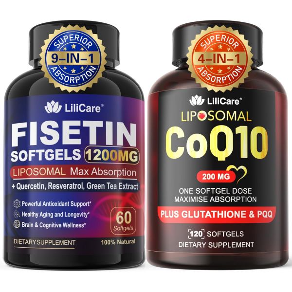 리포솜 피세틴 소프트젤 1팩 1200mg + <b>CoQ10200mg</b>