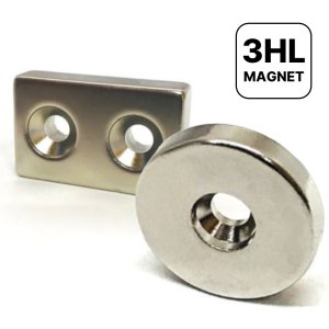 네오디뮴 사라자석 사각 원형 접시 - 원형 8x3mm 1홀