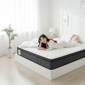 올인홈 침대 매트리스 퀸 슈퍼싱글 메모리폼 포켓 스프링 바닥매트 22cm, SS
