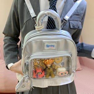 덕질 가방 아이돌 백팩 경량 미니 여성 포켓 이타백 콘서트 여중생 투명