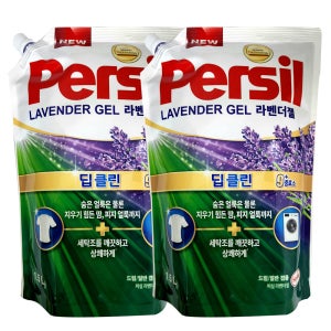 퍼실 9중효소딥클린 라벤더젤 액상세제 1.5L, 라벤더, 2개