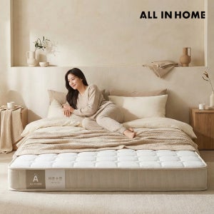 올인홈 침대 매트리스 슈퍼싱글 퀸 메모리폼 포켓 스프링 토퍼 바닥매트 SS 15cm