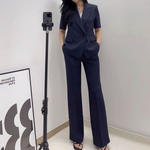 여자여름정장 면접복장 반팔세트 셋업 하객투피스