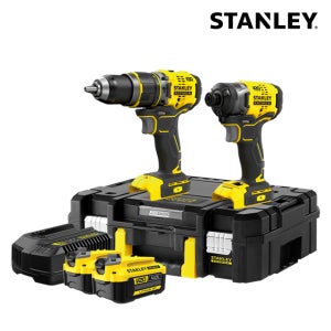 스탠리 충전 콤보 세트 임팩 드릴 드라이버 해머 SBDI469M2T