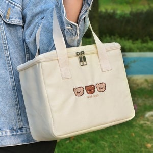 이유식보냉백 가방 미니 아이스크림 은박 팩 손잡이 소프트쿨러 부직포 피크닉