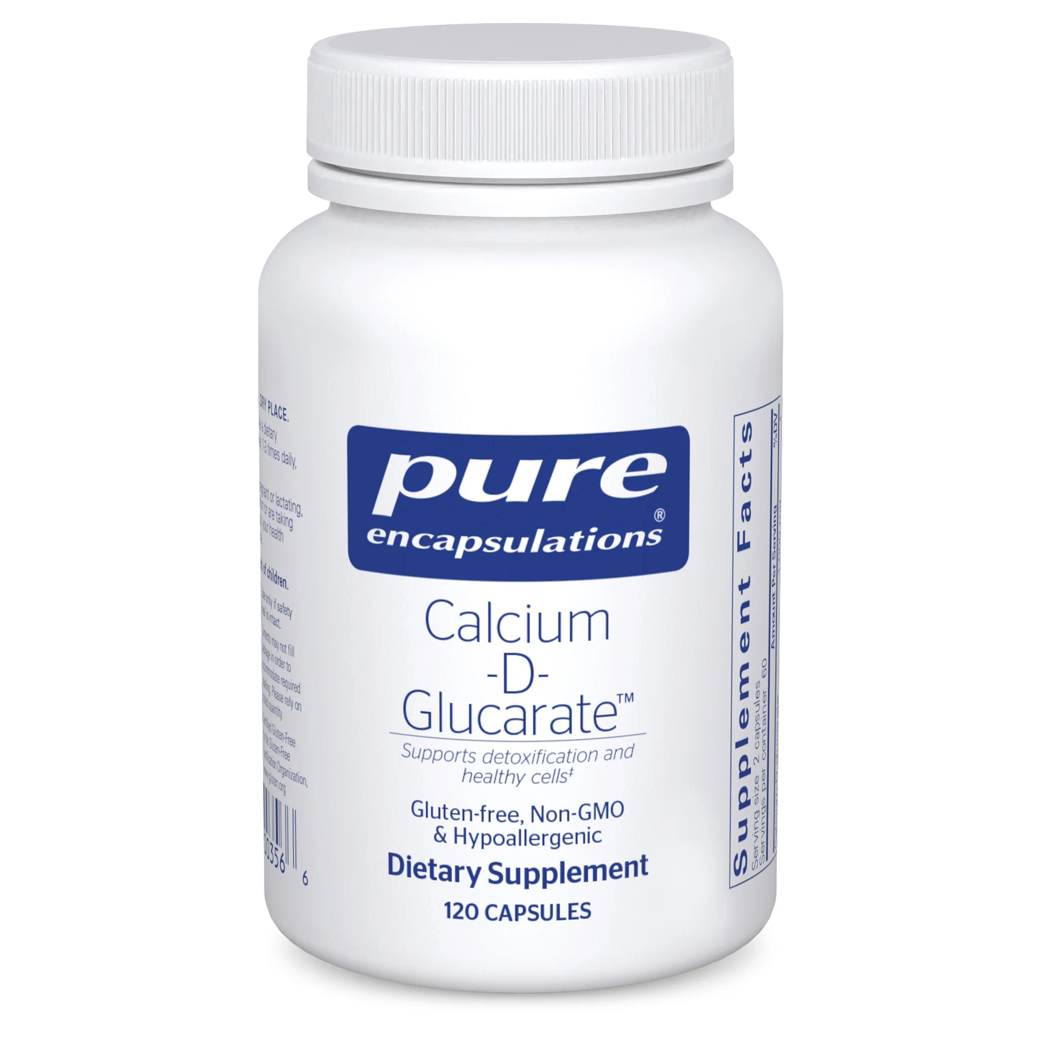 퓨어인캡슐레이션 칼슘 D 글루카레이트 <b>Calcium</b> D Glucarate 120캡슐, 1개