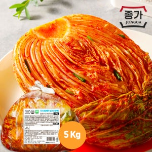 종가 포기김치 태백 5kg 업소용 급식용 (아이스박스 포함)