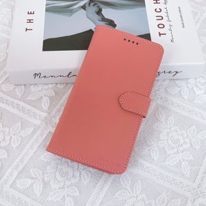 지갑 케이스 지폐 카드 3장 수납 스탠딩 다이어리 연핑크, 갤럭시A90