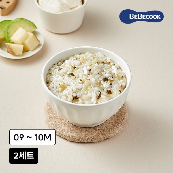 [베베쿡] 후기1단계 시판이유식 정기식단 9-10개월 2세트(180g x 4팩)