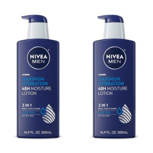 니베아 맨 맥시멈 하이드레이션 모이스처 로션 건조한 피부용 500ml 2개