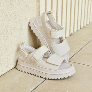 엘르 여성 브리즈 샌들 4.5cm 키높이 레인슈즈 아이보리