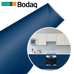 현대 보닥 무광 단색 시트지 남색 네이비 S204