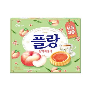 청우 플랑 납작복숭아 160g 타르트 쿠키