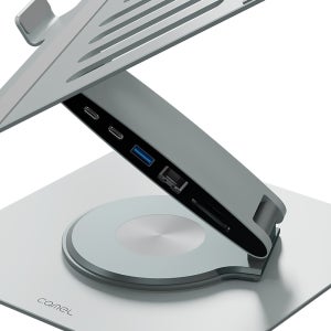 카멜 11 in 1 노트북 맥북 거치대 C타입 멀티허브 회전 알루미늄 스탠드 받침대 DSS1