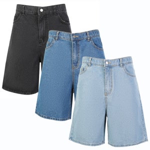 SNP골프 남성 모던 릴랙스 데님 쇼츠