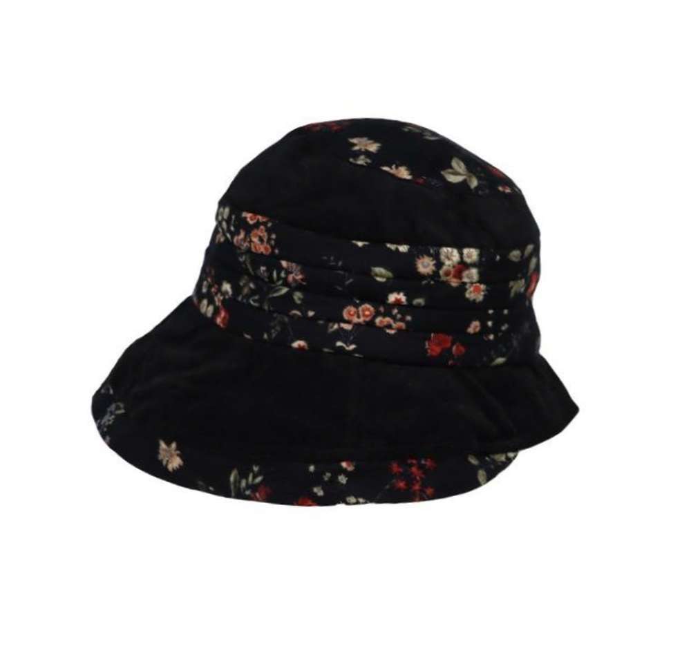 꽃무늬 벙거지 모자 데일리버킷햇 얼굴작아보이는모자