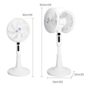 짐머만 12인치 BLDC 듀얼헤드 선풍기 ZMDF-5512DC