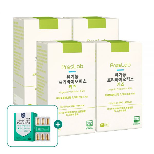 4개월 프로스랩 프리바이오틱스 <b>키즈</b> 30포, 4개