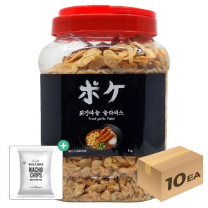 1박스) 포케 튀긴마늘 갈릭칩 슬라이스 1kg x 10개입