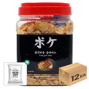 1박스) 포케 튀긴마늘 갈릭칩 슬라이스 500g x 12개입