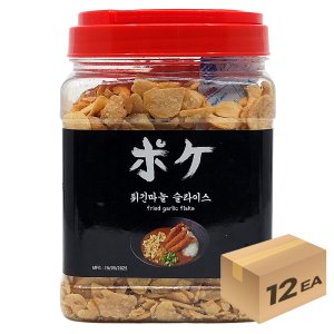 1박스) 포케 튀긴마늘 슬라이스 갈릭칩 후레이크 500g x 12개입