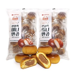 롯데 기린 한입쏙 미니만쥬(350g) x 2봉