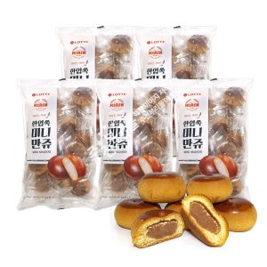 롯데 기린 한입쏙 미니만쥬(350g) x 5봉