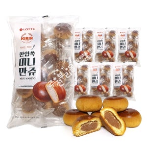 롯데 기린 한입쏙 미니만쥬(350g) x 7봉