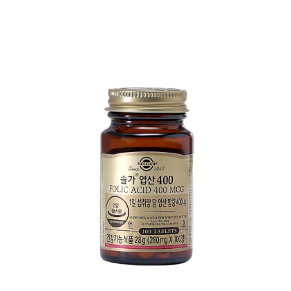 <b>엽산</b> 400 280mg x 100정, 1개