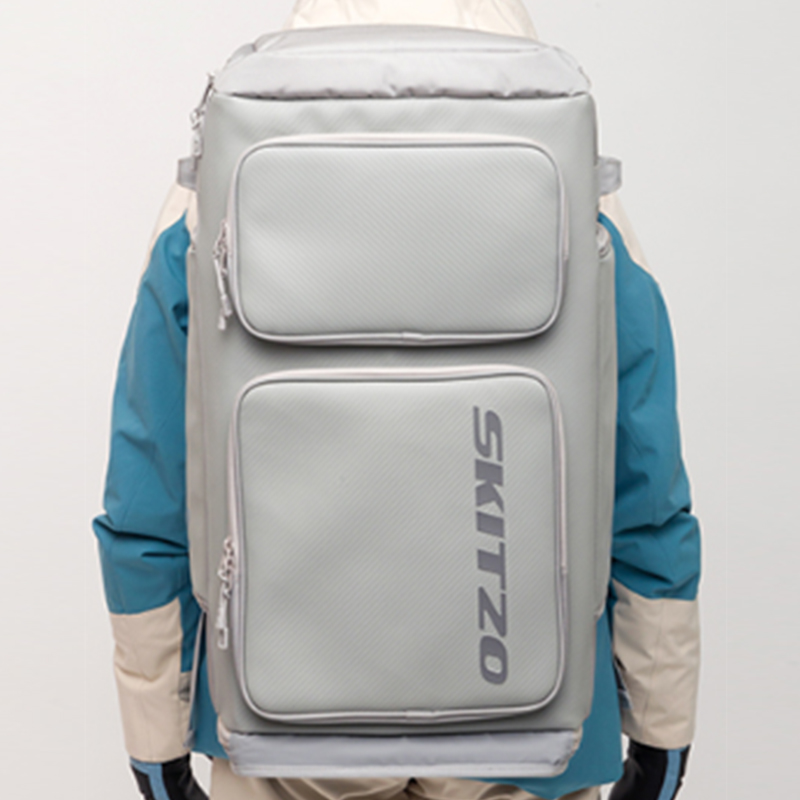 스킷조 DUFFLE BACK PACK 70리터 대용량 스키 부츠 가방 라이트 그레이
