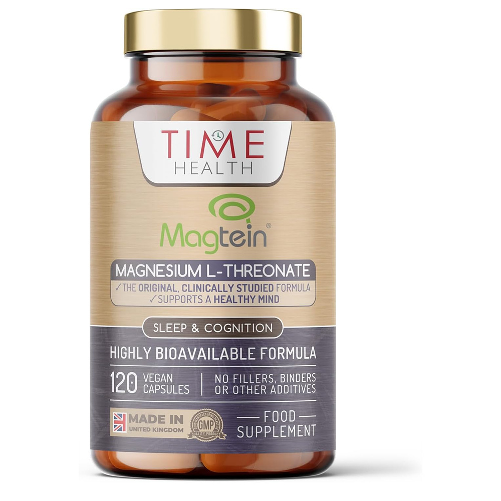 TIME <b>HEALTH</b> Magtein <b>Magnesium</b> 타임<b>헬스</b> 마그네틴 <b>마그네슘</b> 보충제 120캡슐