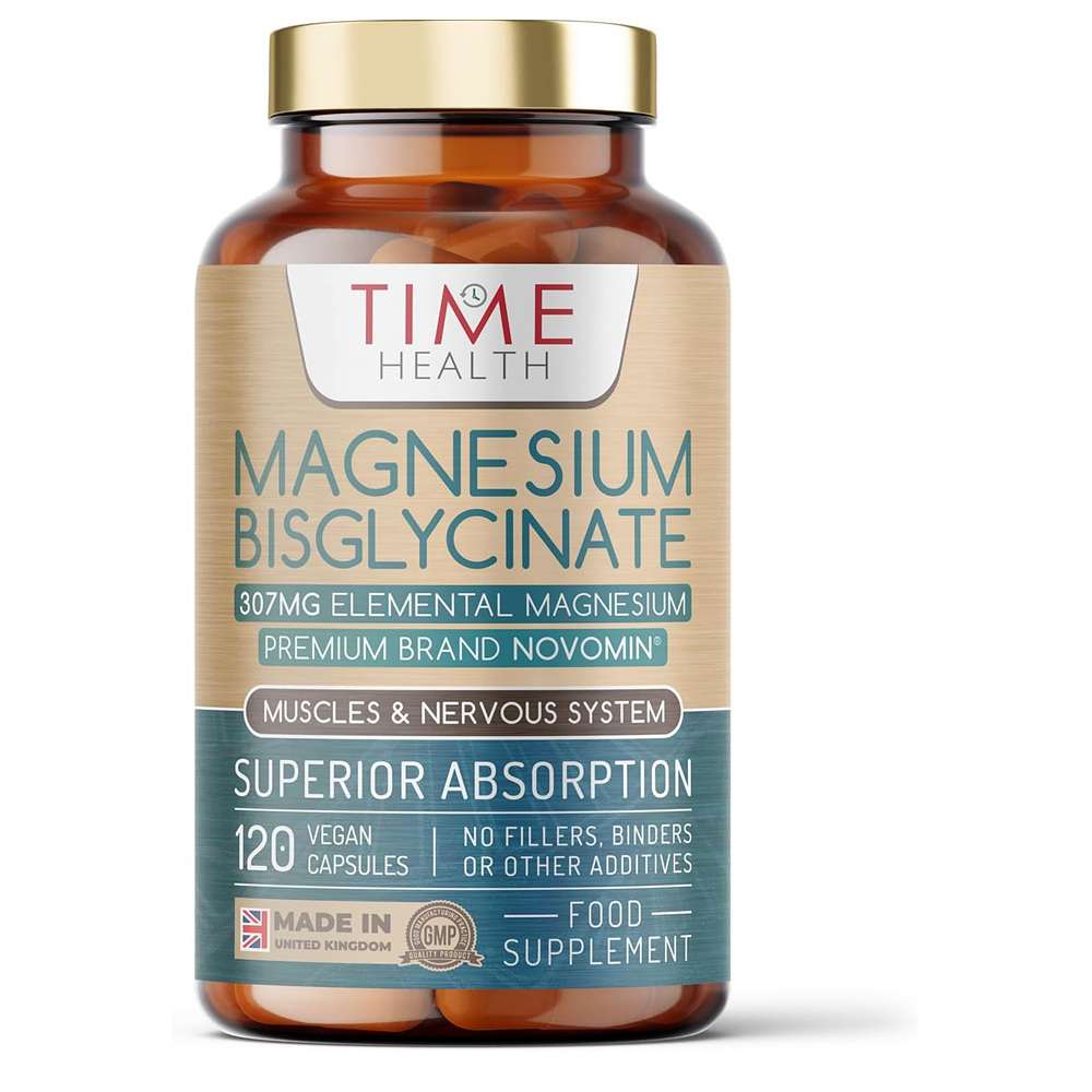 TIME <b>HEALTH Magnesium</b> Bisglycinate 타임<b>헬스 마그네슘</b> 비글리시네이트 120캡슐