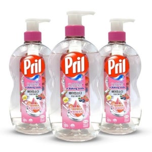 프릴 베이킹소다 주방세제 와일드베리향 700ml 3개 세트
