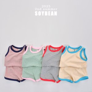 소이빈 25여름 기획 핫 썸머 단가라 상하복 세트 유아동 XS-JM (4 colors)