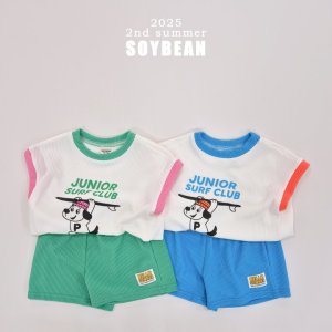 소이빈 25여름 기획 서핑 퍼피 상하복 세트 유아동 XS-JM (2 colors)