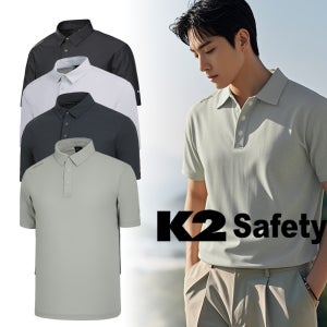 K2세이프티 남자 기능성 쿨 반팔카라티 카라티셔츠 TS-5202