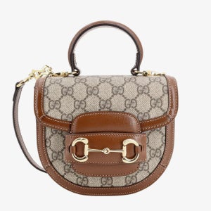 [해외재고] 구찌 홀스빗 1955 미니 탑 핸들백 베이지 781387 92TCG 8563