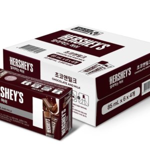 허쉬 얼려먹는 아이스크림 85ml X 24 초코앤밀크 코스트코 상온보관 종이팩 패키지