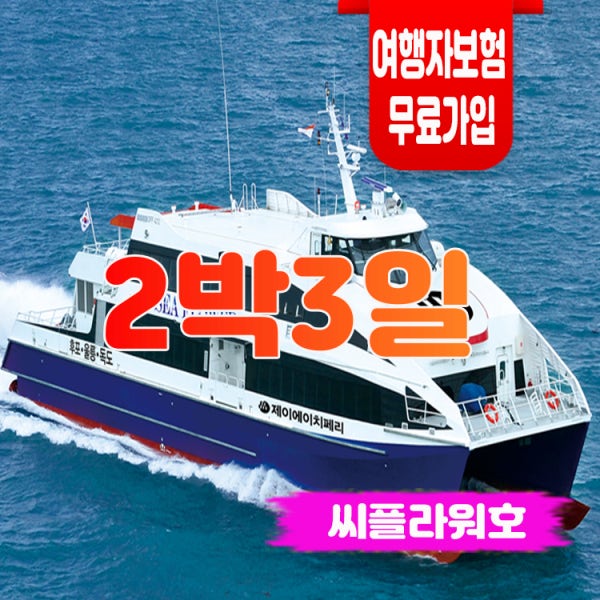 대마도배편 2박3일 왕복승선권 여행자보험가입 씨플라워호