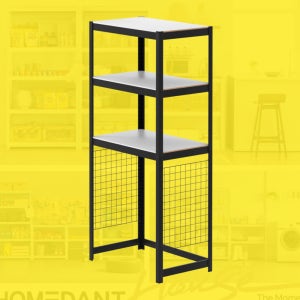 메시 3단 주방 수납장 1200 400 1350 mm 오븐대 오픈장 가로 깊이 폭 높이 120 튼튼한 농막 앞 선반 후기