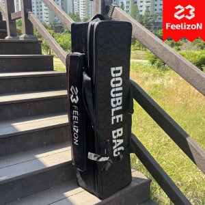 필라이존 더블 백 짬가방 민물 2단 짬낚시 낚시대 가방 블랙 밀리터리