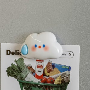 강력 자석 오리 마그넷 세트 냉장고 사진 메모 부착 꾸미기용 구름