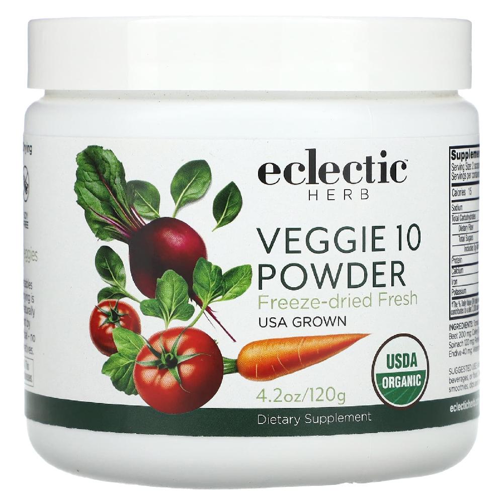 <b>이클레틱</b>허브 베지10 <b>칼슘</b> 철분 아이언 칼륨 포타슘 Veggie 10 Powder 120g
