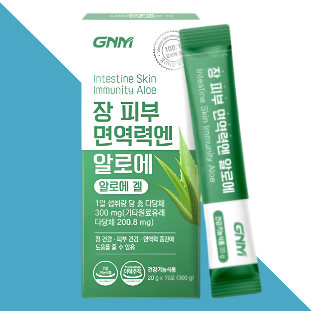 <b>GNM</b> 장 피부 면역력엔 <b>알로에</b> 젤리 <b>겔</b> 15포X1개