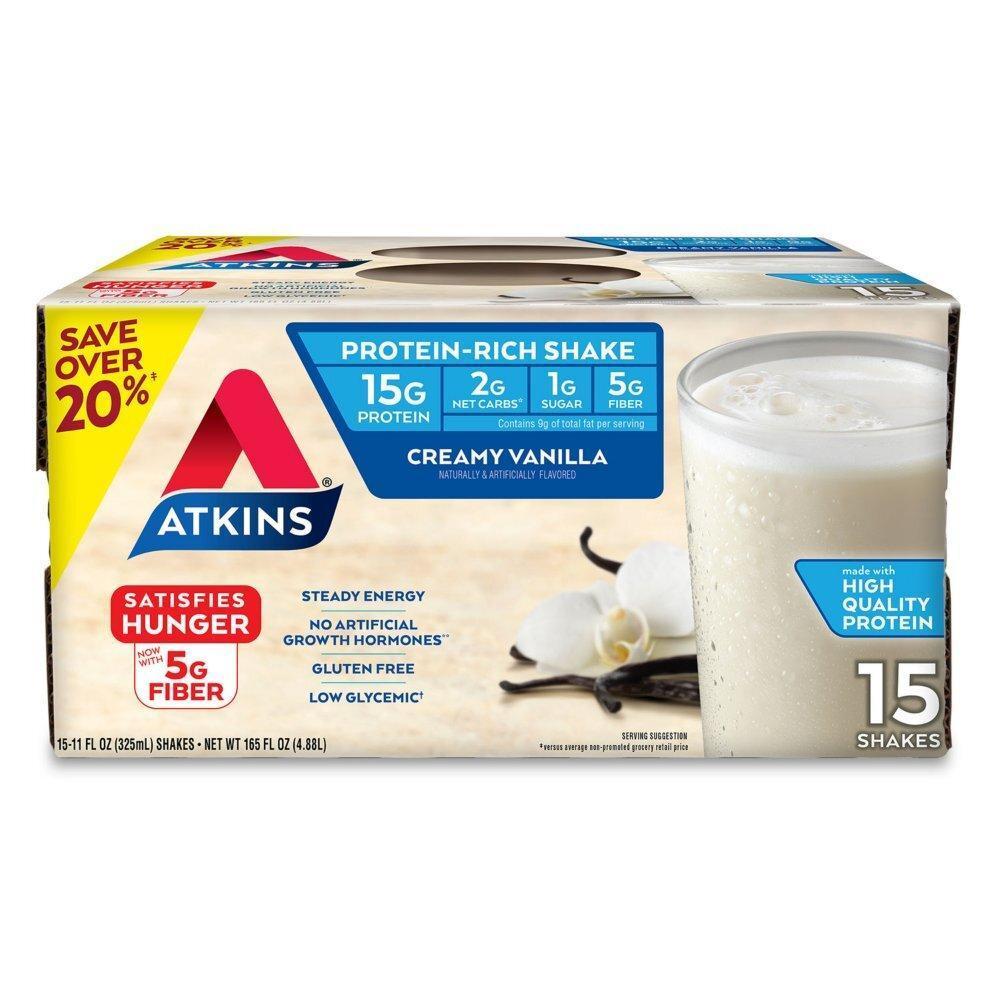 Atkins 앳킨스 프로틴 리치 <b>쉐이크 프렌치 바닐라</b> 325ml 30개